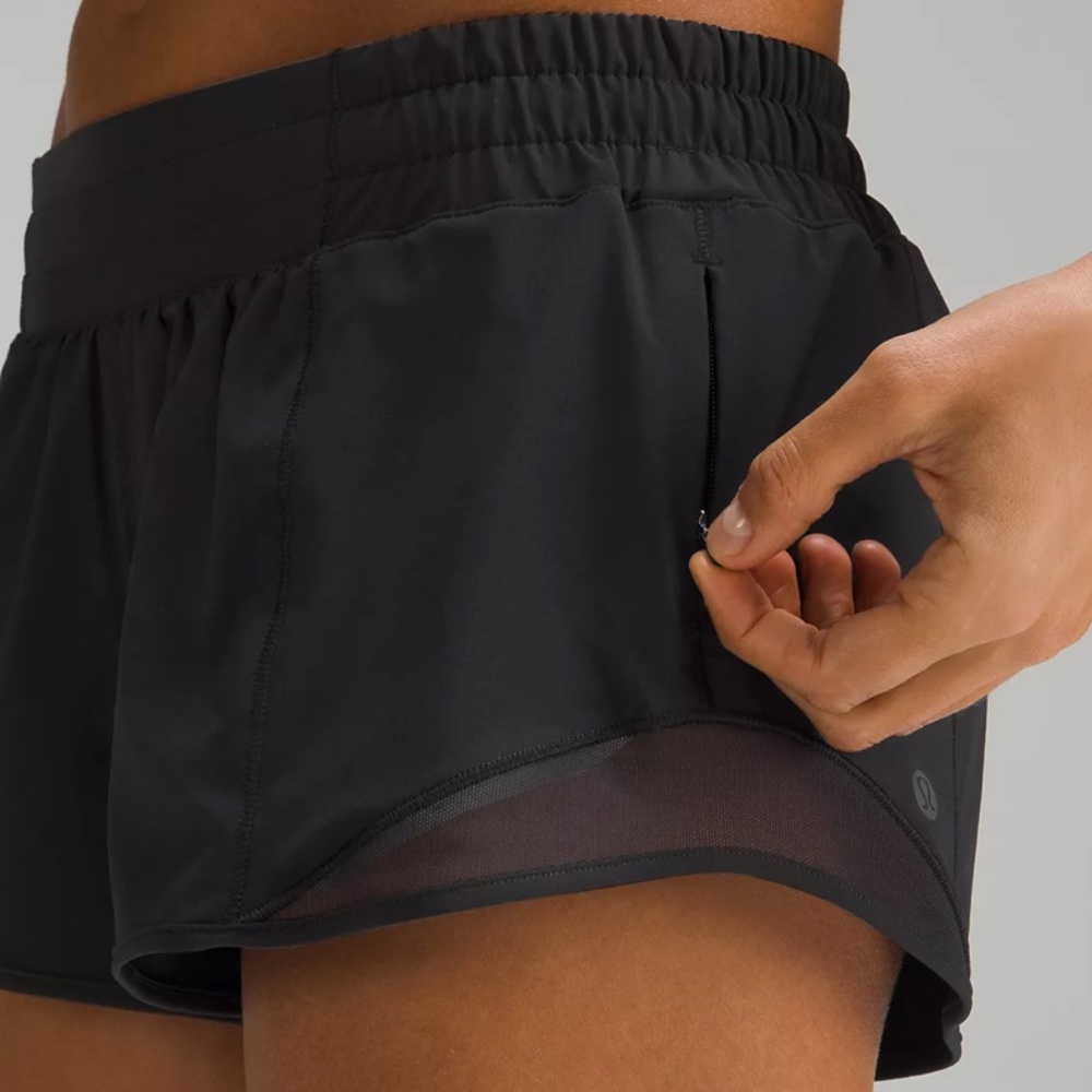 Black Lululemon Hotty Hot Shorts